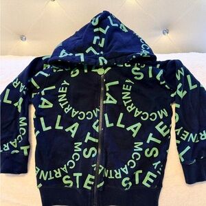 Stella McCartney Kids black and green Graphic Hoodie & joggers Set